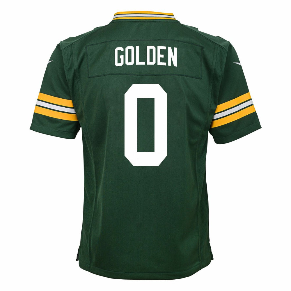 Matthew Golden Green Bay Packers Youth Team Game Jersey Green - Nike