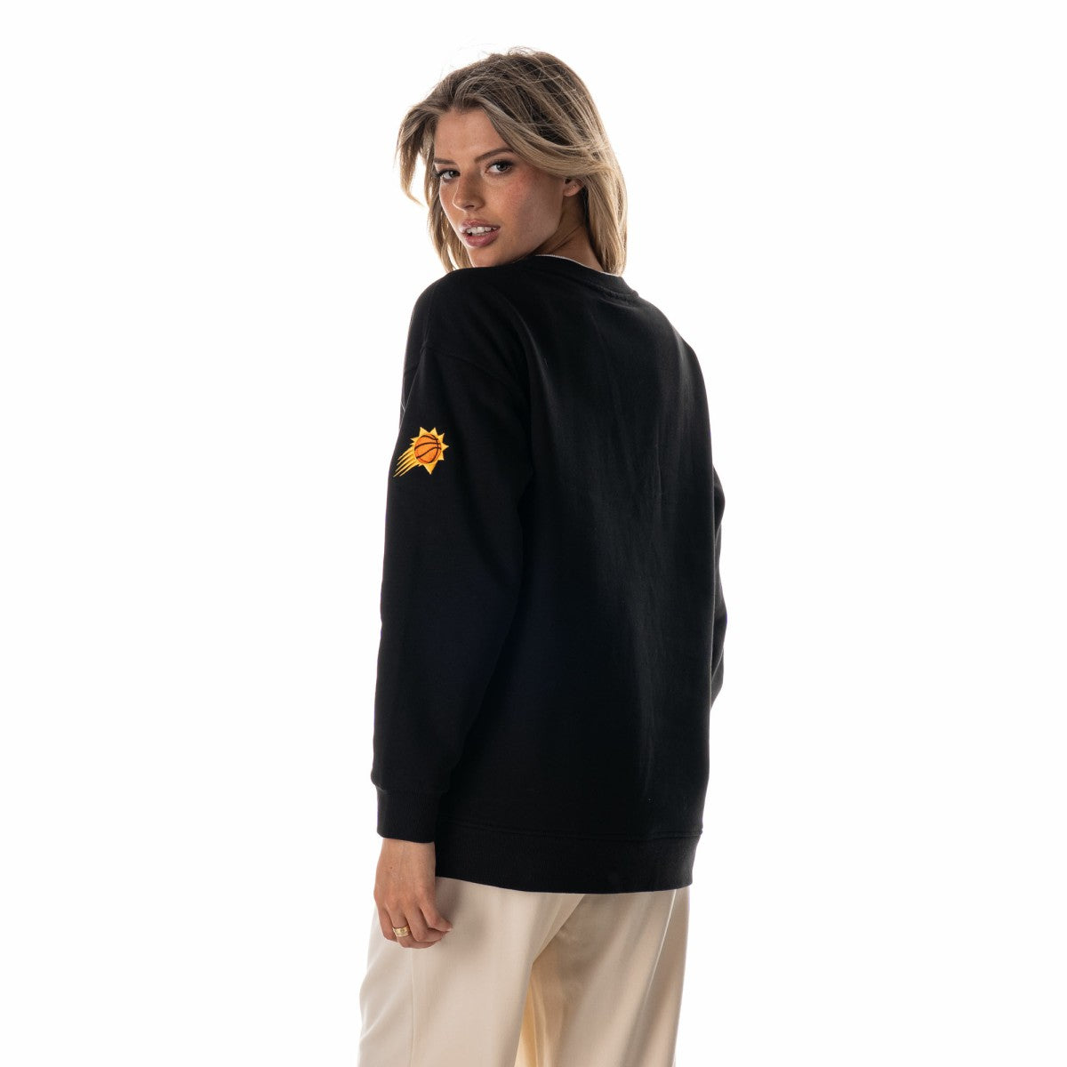 NBA - Phoenix Suns The Wild Collective Unisex 2025/26 City Edition Double Collar Fleece Sweatshirt - Black