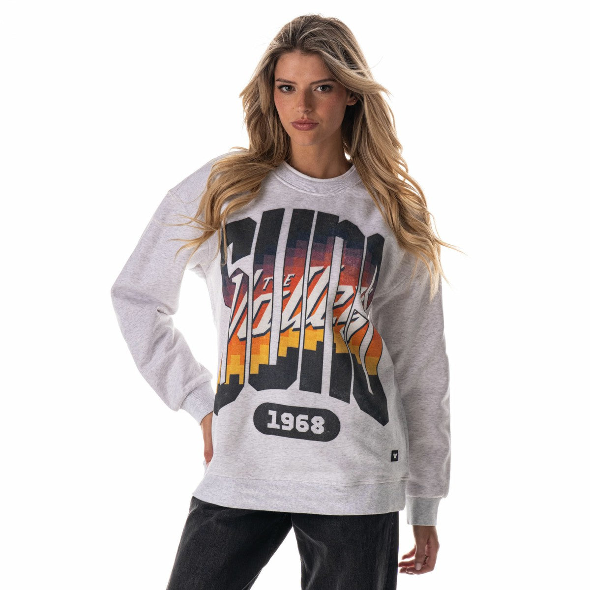 NBA - Phoenix Suns The Wild Collective Unisex 2025/26 City Edition Double Collar Fleece Sweatshirt - Heather Gray