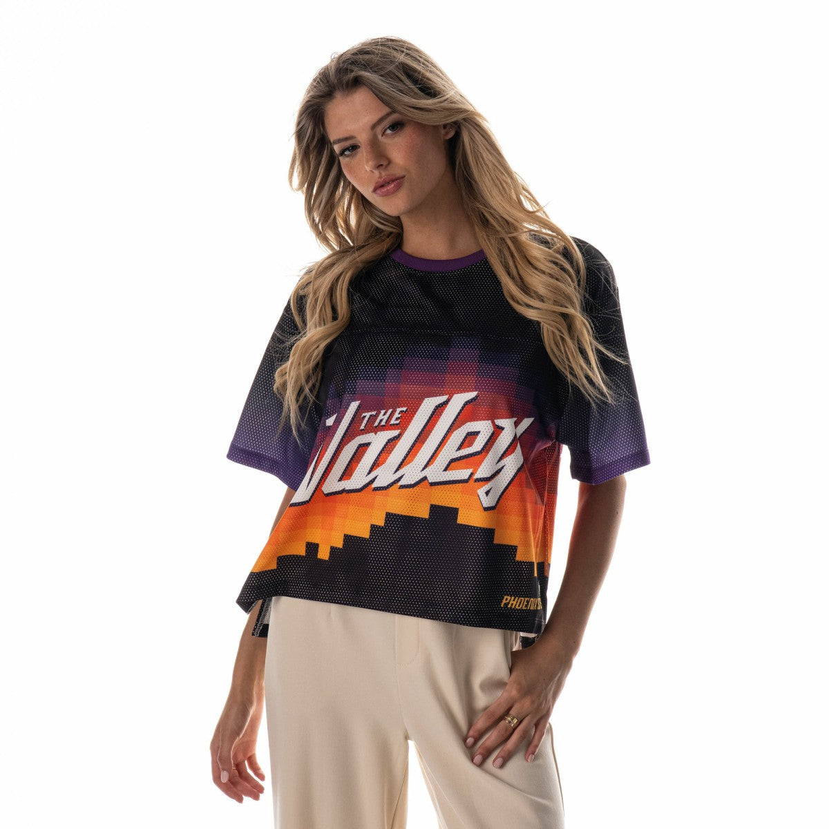 NBA - Phoenix Suns The Wild Collective Unisex 2025/26 City Edition Boxy Mesh T-Shirt - Black
