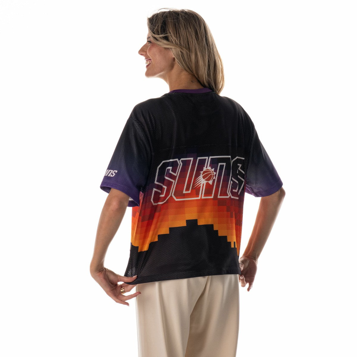 NBA - Phoenix Suns The Wild Collective Unisex 2025/26 City Edition Boxy Mesh T-Shirt - Black