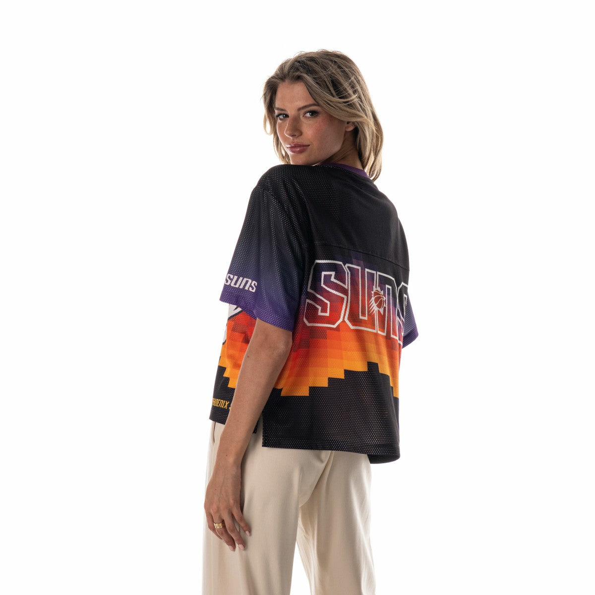 NBA - Phoenix Suns The Wild Collective Unisex 2025/26 City Edition Boxy Mesh T-Shirt - Black