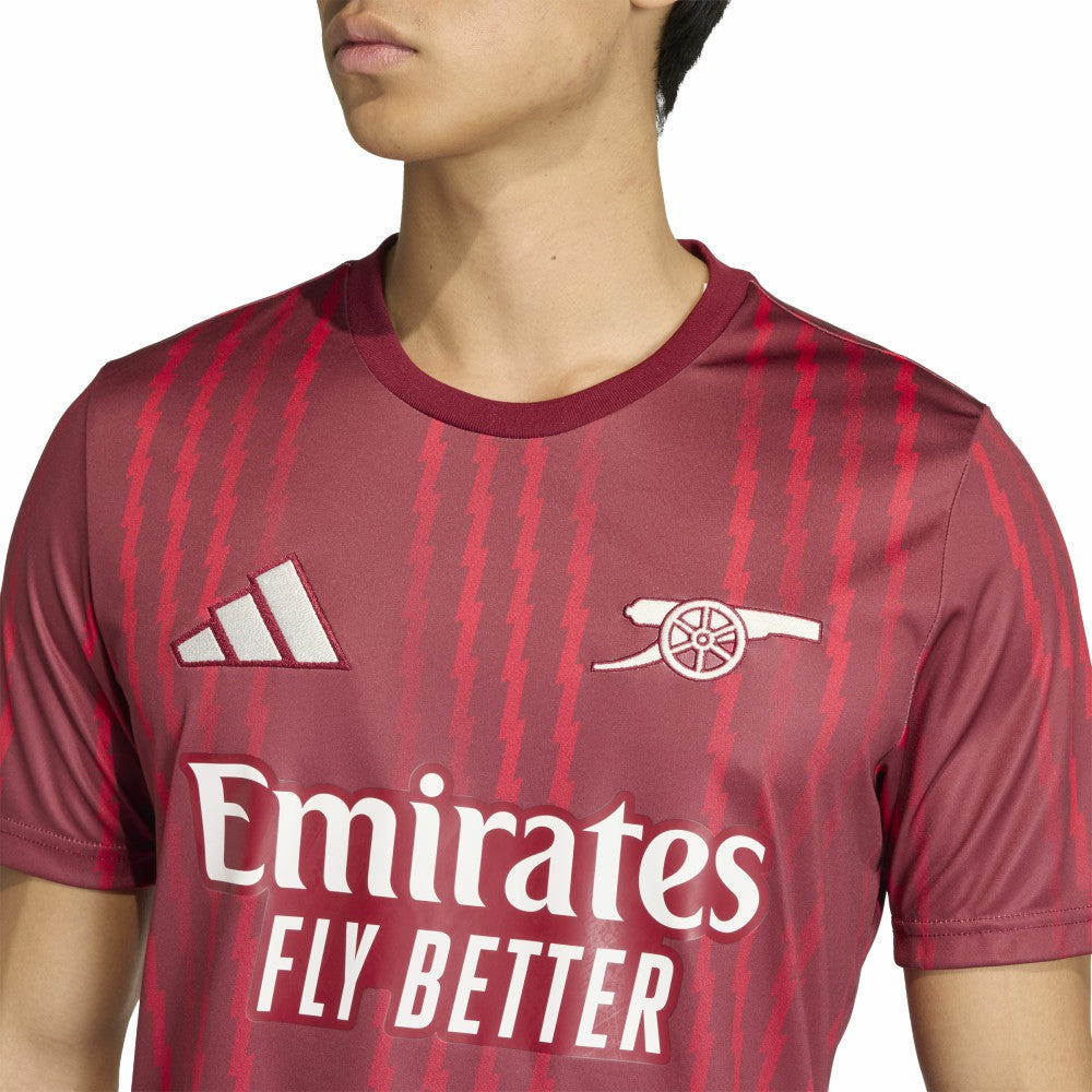 Adidas Arsenal 2025/26 Pre-Match Training Jerseys - Red