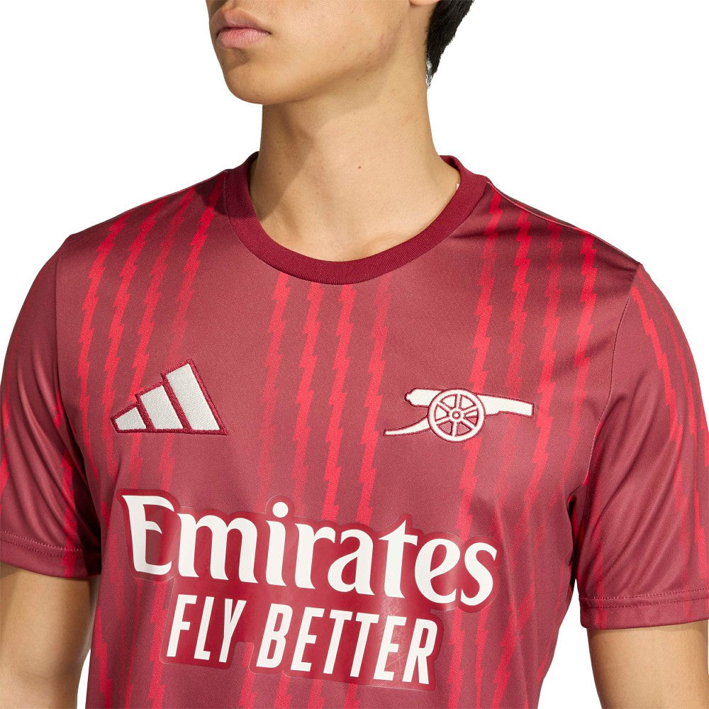 Adidas Arsenal 2025/26 Pre-Match Training Jerseys - Red