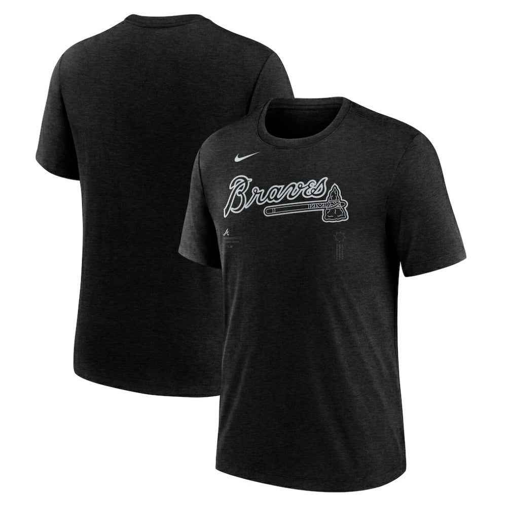 Atlanta Braves Nike Wordmark Tri-Blend T-Shirt discount