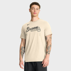 Atlanta Braves Nike Wordmark Tri-Blend T-Shirt Lifestyle