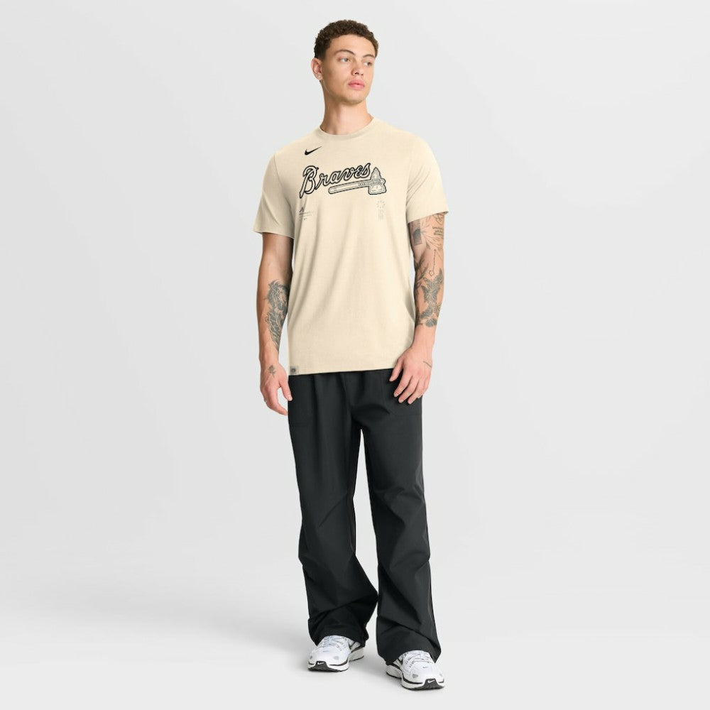 Atlanta Braves Nike Wordmark Tri-Blend T-Shirt Lifestyle