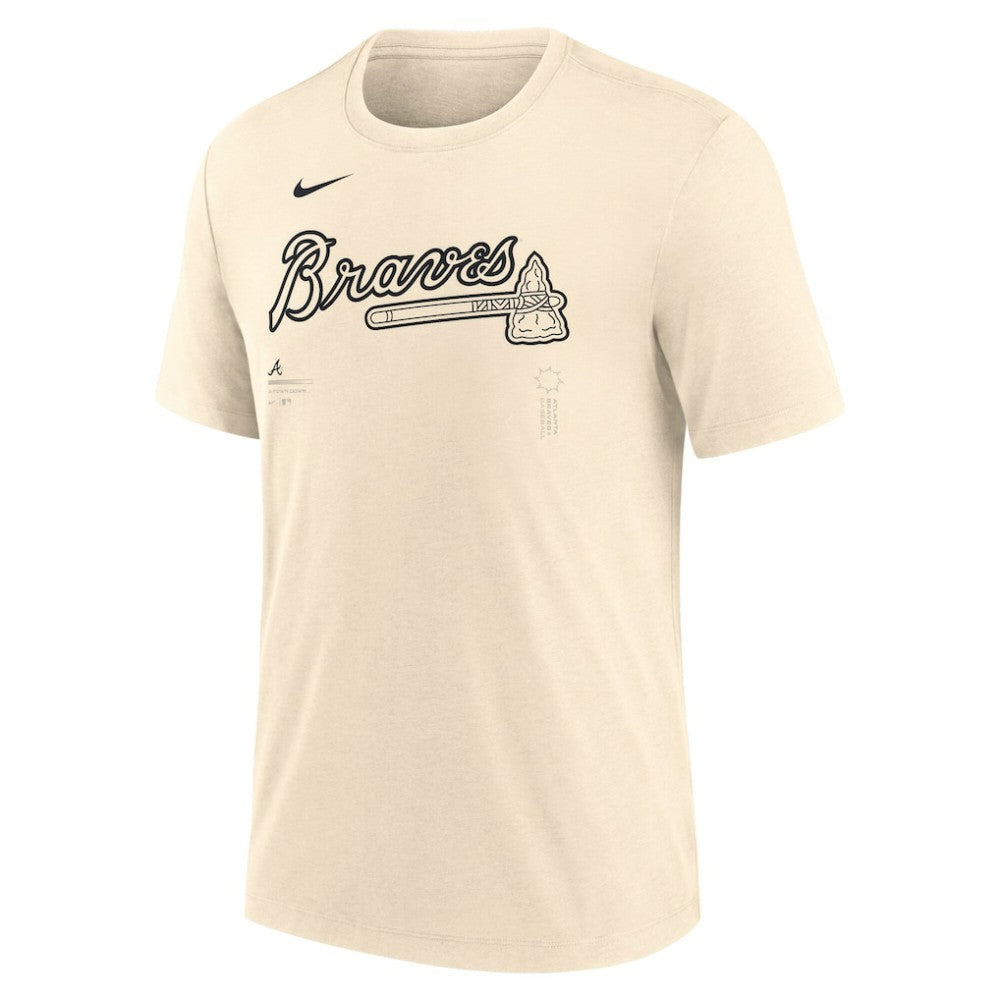 Atlanta Braves Nike Wordmark Tri-Blend T-Shirt Lifestyle