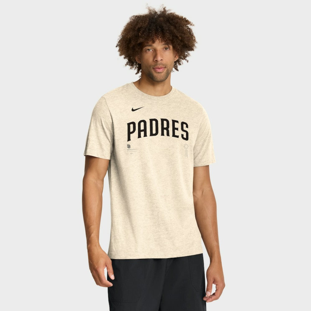 San Diego Padres Nike Wordmark Tri-Blend T-Shirt Lifestyle