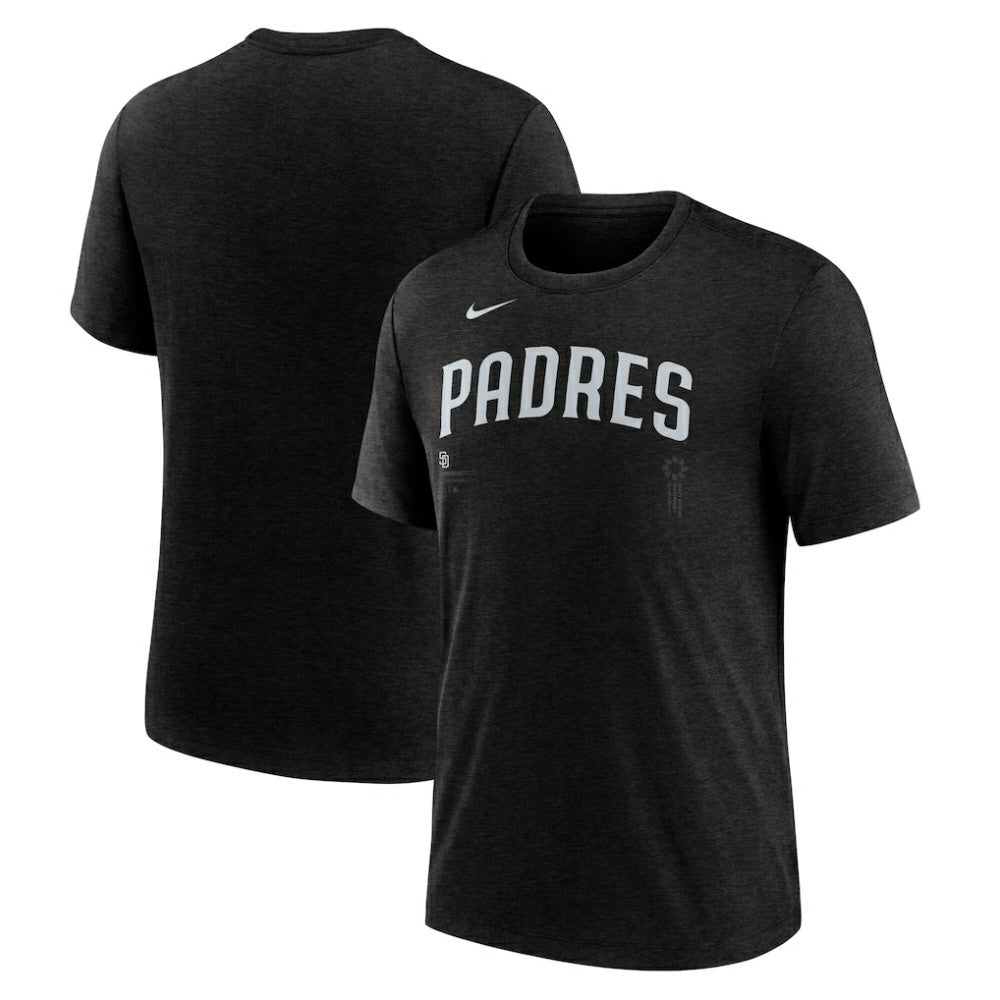 San Diego Padres Nike Wordmark Tri-Blend T-Shirt Clearance