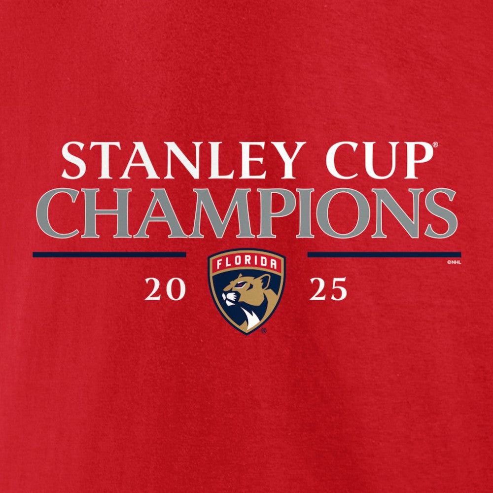Florida Panthers - Fanatics 2025 Stanley Cup Champions Signature Roster T-Shirt Red