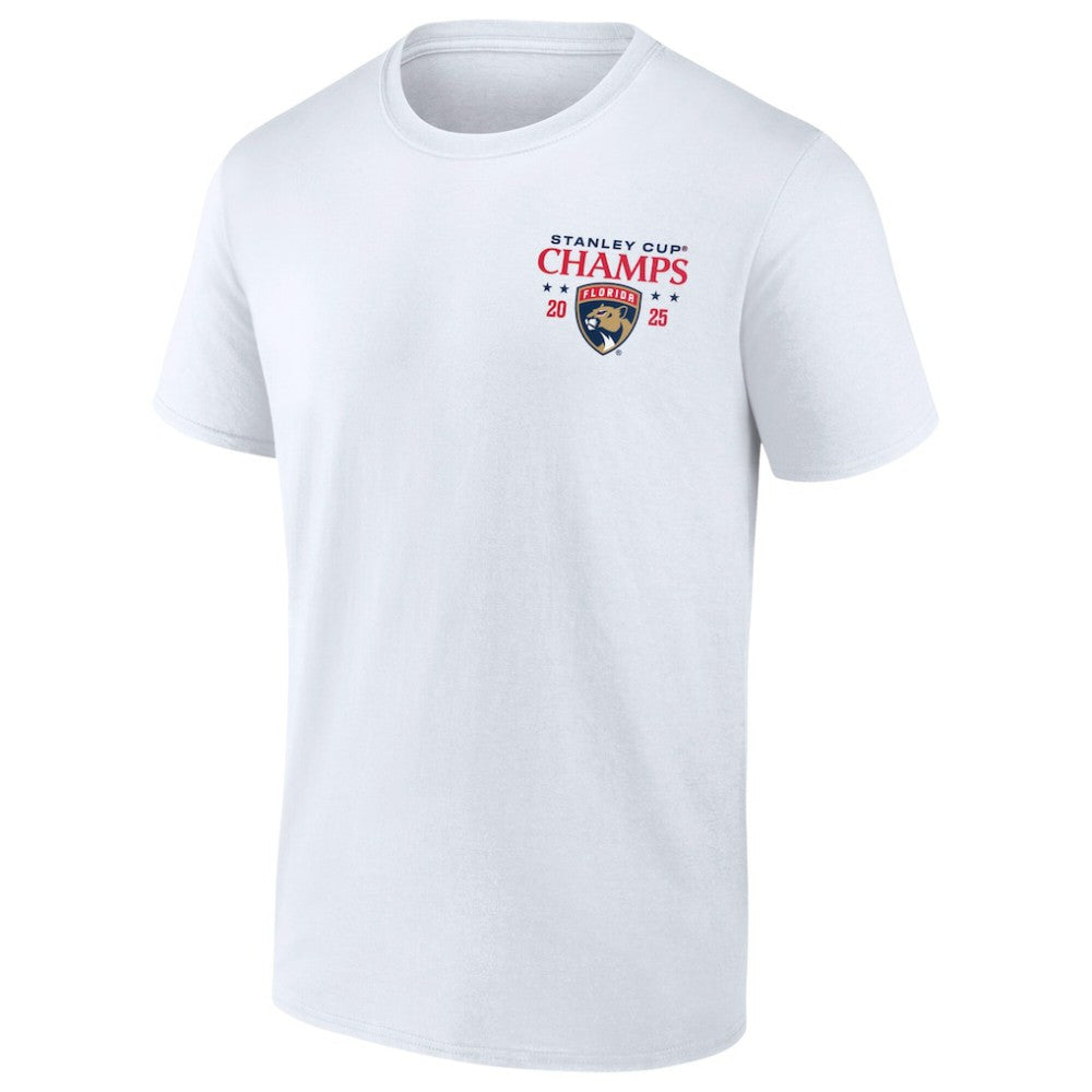 Florida Panthers - Fanatics 2025 Stanley Cup Champions Jersey Roster T-Shirt White