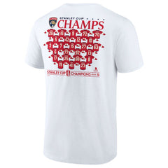 Florida Panthers - Fanatics 2025 Stanley Cup Champions Jersey Roster T-Shirt White