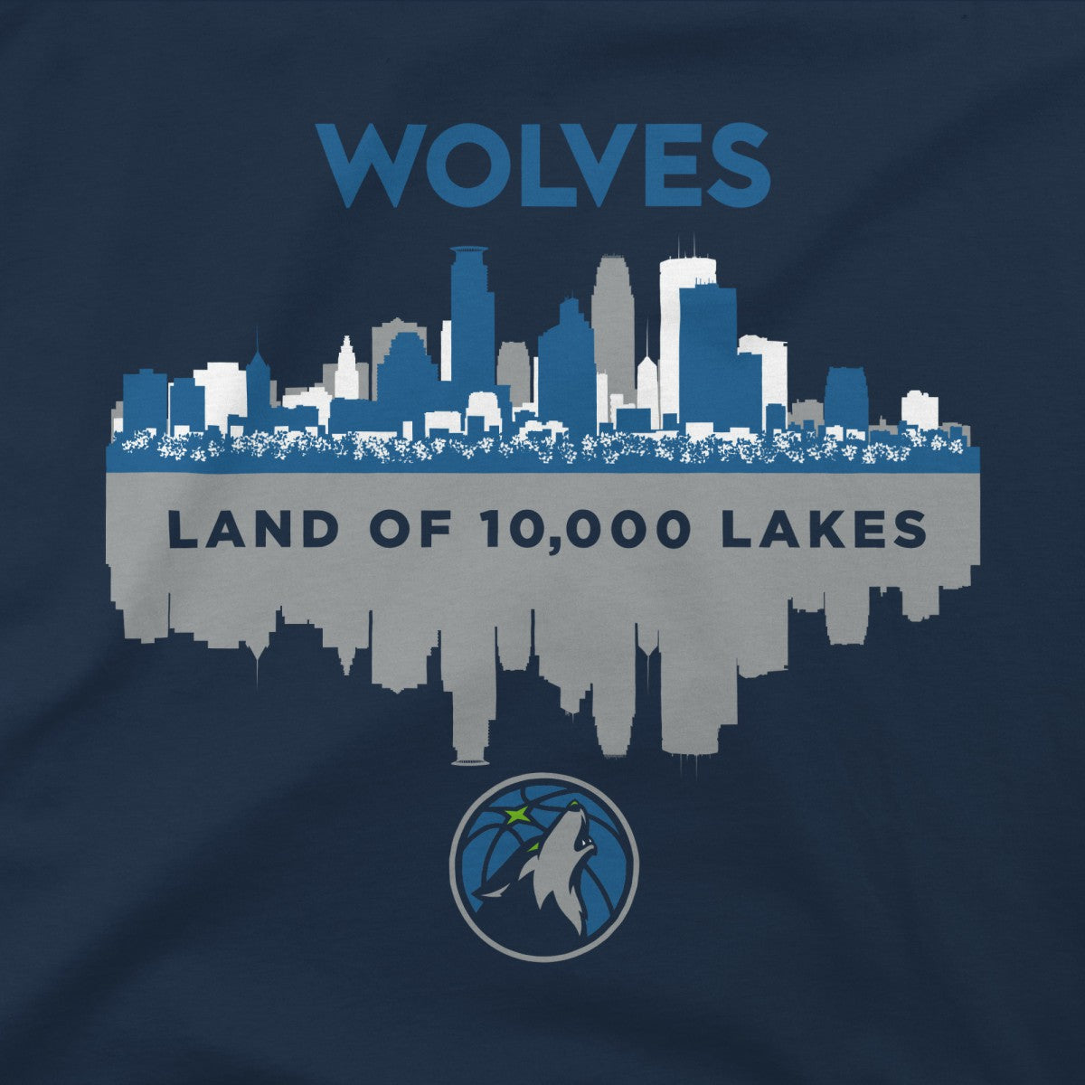 NBA - Minnesota Timberwolves Stadium Essentials Cities T-Shirt - Navy
