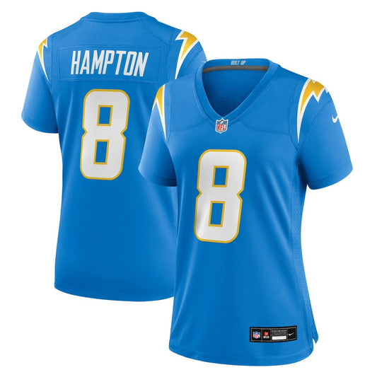 Omarion Hampton Los Angeles Chargers Women's Team Game Jersey - Powder Blue | NFL Jerseys