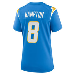 Omarion Hampton Los Angeles Chargers Women's Team Game Jersey Powder Blue - Nike