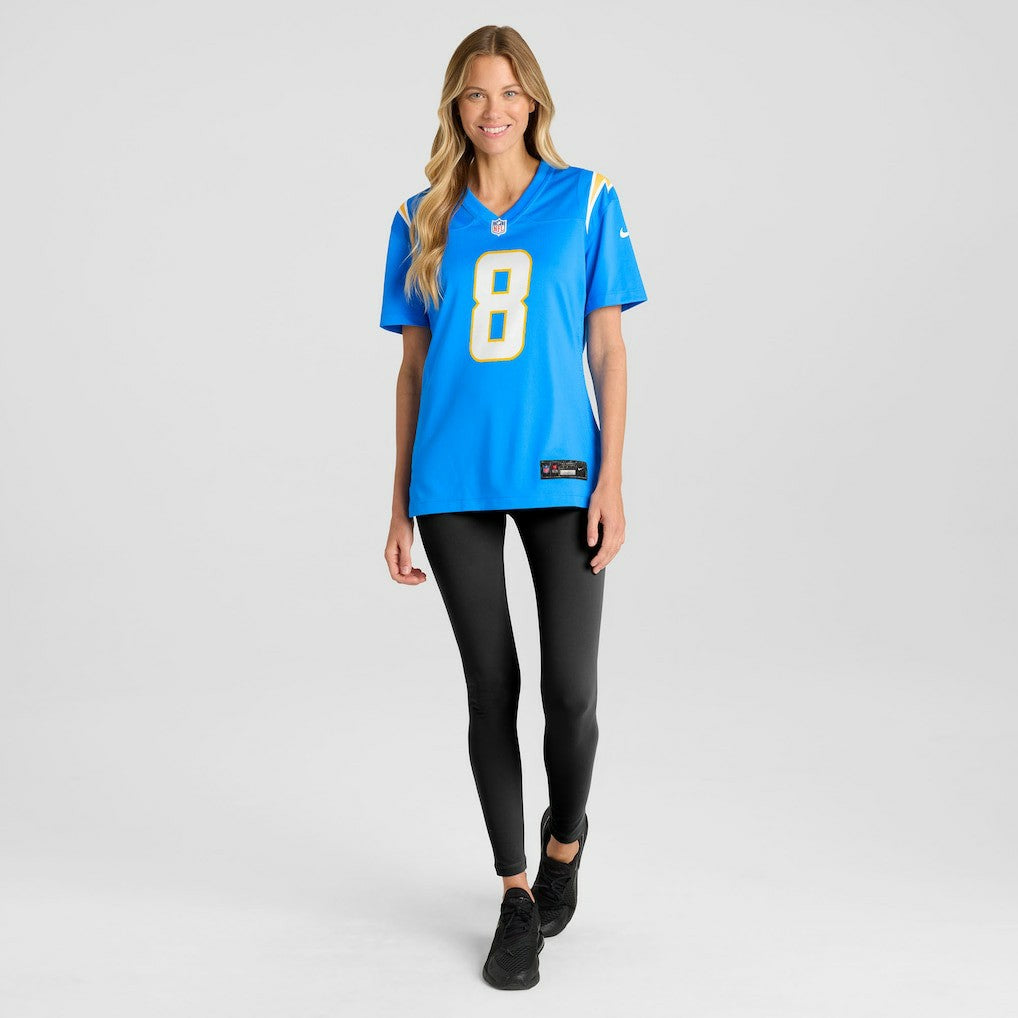 Omarion Hampton Los Angeles Chargers Women's Team Game Jersey Powder Blue - Nike