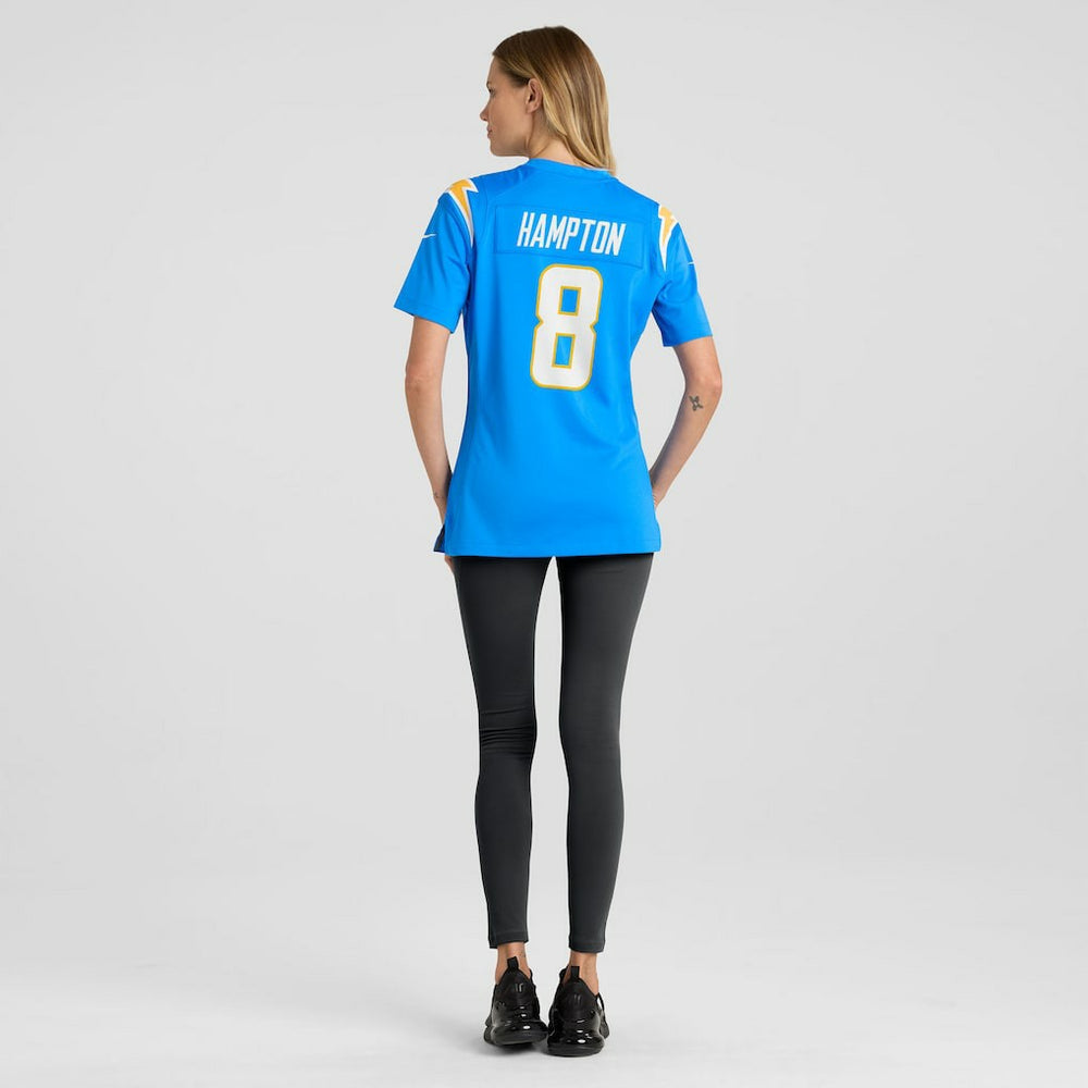 Omarion Hampton Los Angeles Chargers Women's Team Game Jersey Powder Blue - Nike