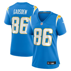 Oronde Gadsden Los Angeles Chargers Women's Team Game Jersey Powder Blue - Nike