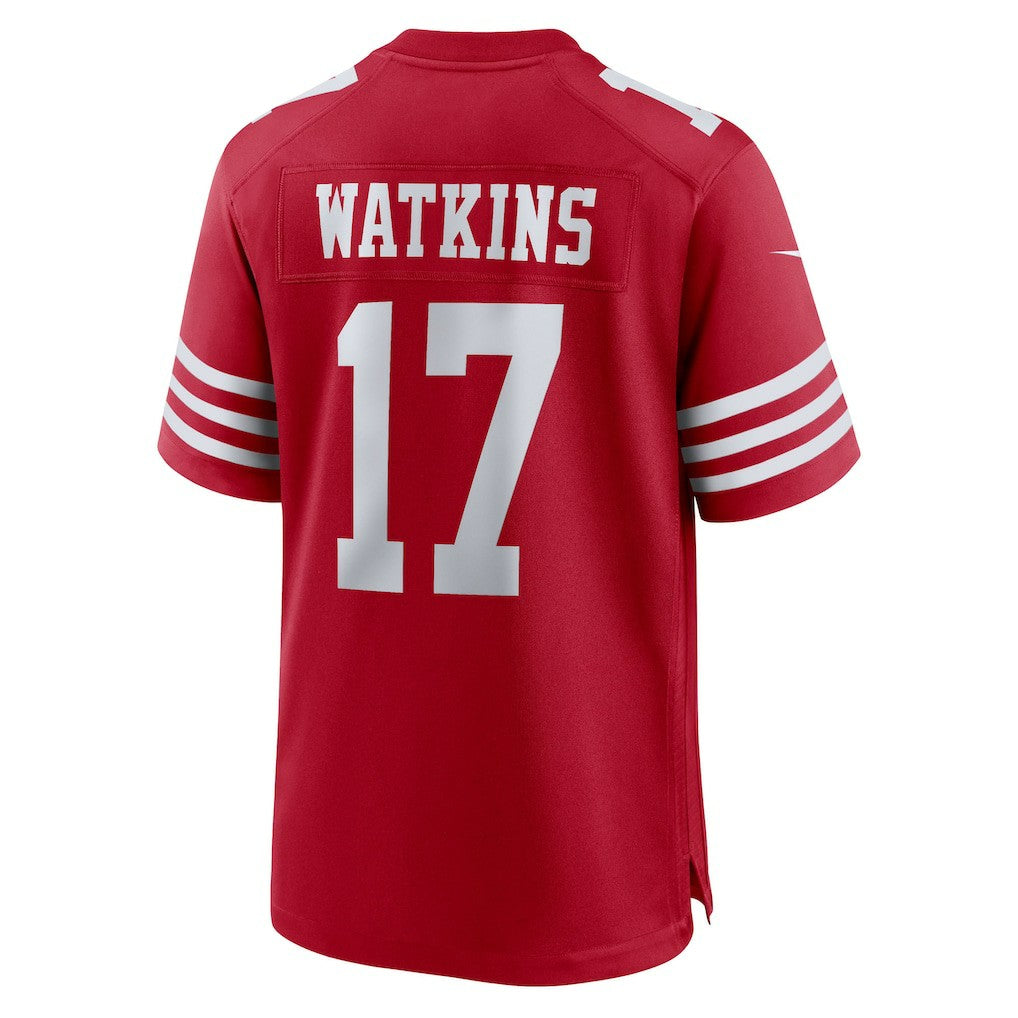 Jordan Watkins San Francisco 49ers Team Game Jersey Scarlet - Nike