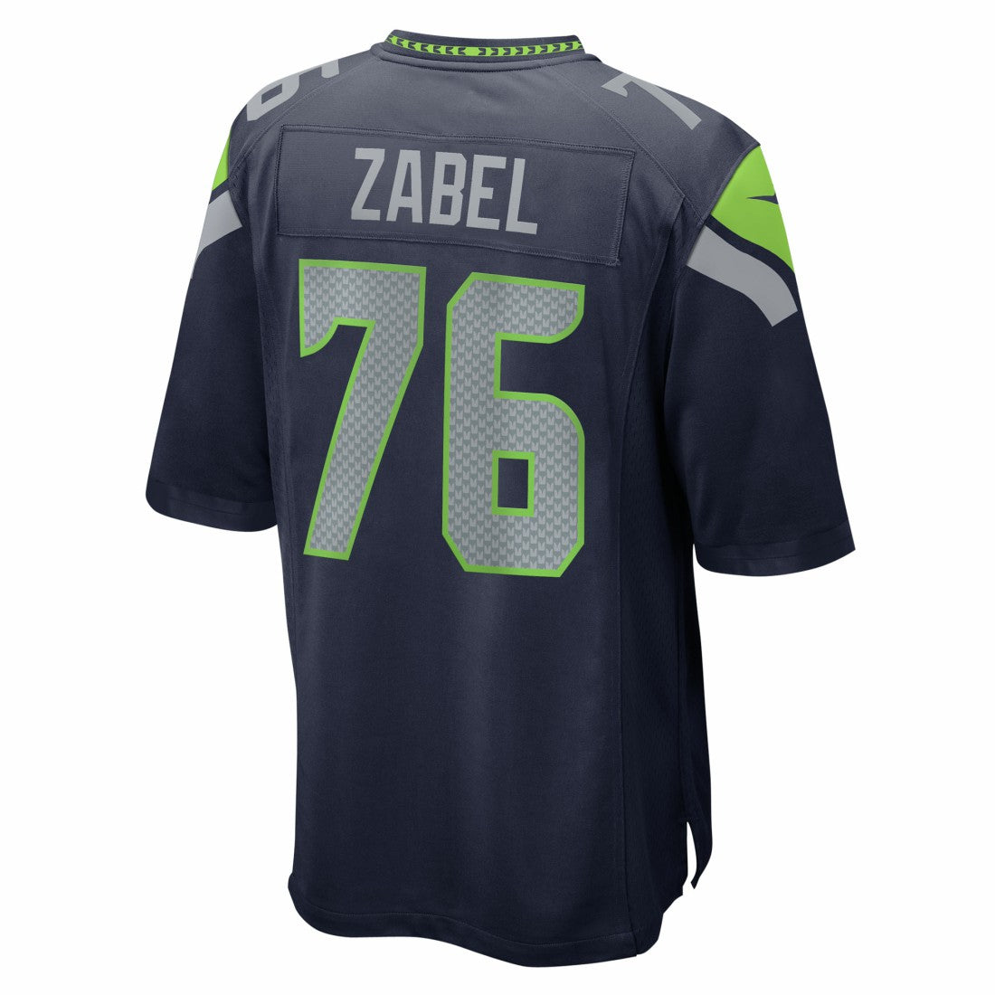 Grey Zabel Seattle Seahawks Team Game Jersey College Navy - Nike