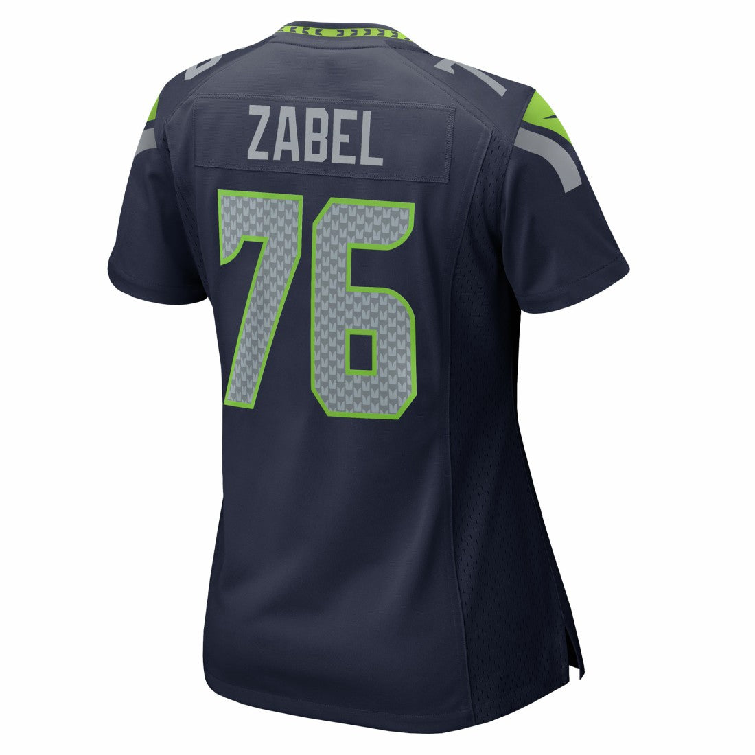 Grey Zabel Seattle Seahawks Women's Team Game Jersey College Navy - Nike