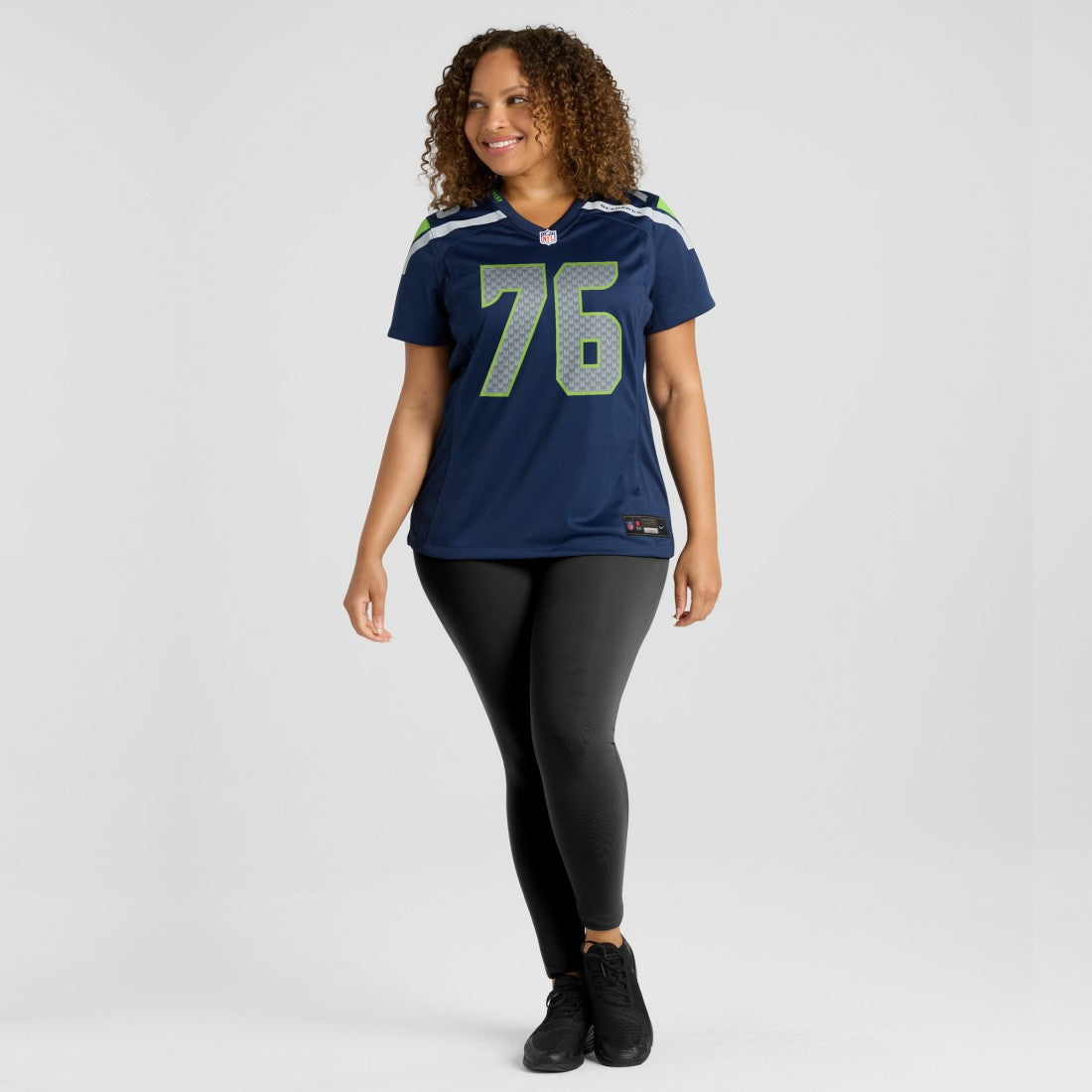Grey Zabel Seattle Seahawks Women's Team Game Jersey College Navy - Nike