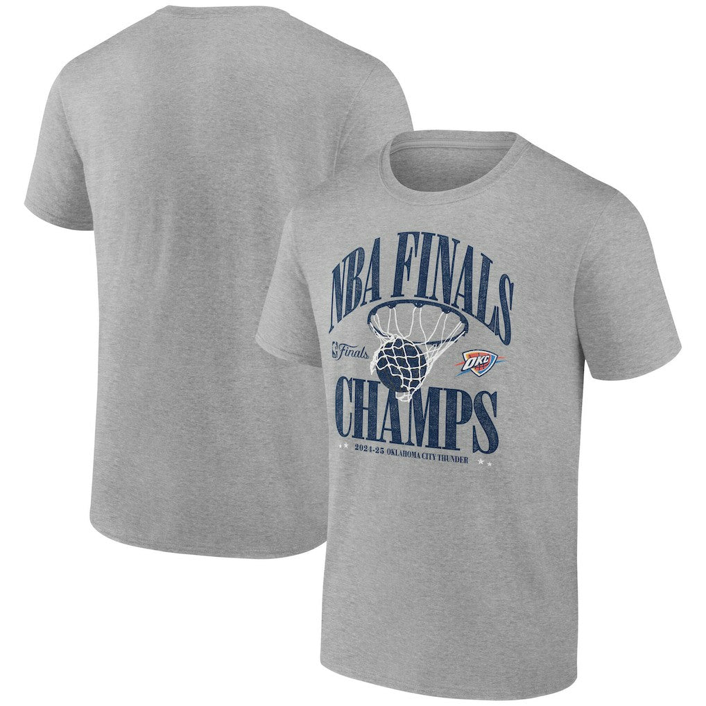 Fanatics - Oklahoma City Thunder 2025 NBA Finals Champions Fade Away Retro T-Shirt - Steel
