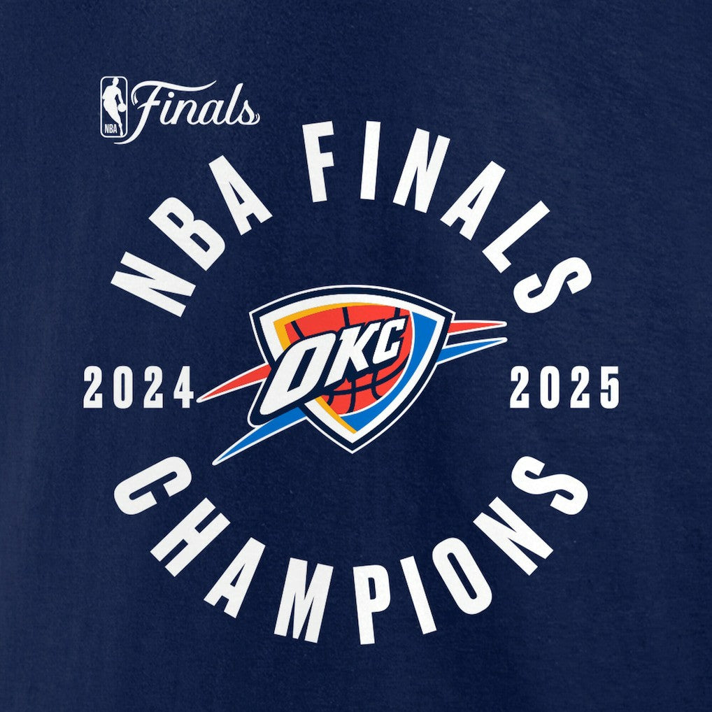 Fanatics - Oklahoma City Thunder 2025 NBA Finals Champions Offensive Rebound T-Shirt - Navy