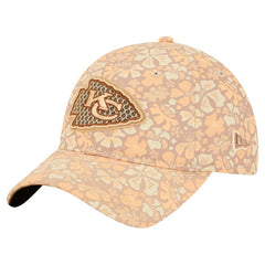 Kansas City Chiefs New Era Women's Floral 9TWENTY Adjustable Hat Tan - NFL
