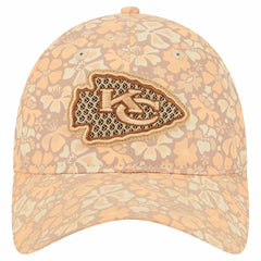 Kansas City Chiefs New Era Women's Floral 9TWENTY Adjustable Hat Tan - NFL