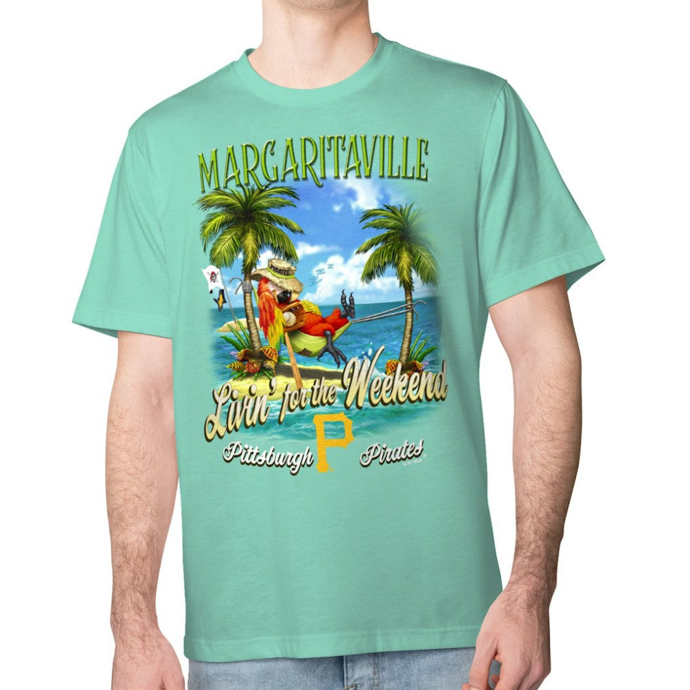 Pittsburgh Pirates Margaritaville Livin' for the Weekend T-Shirt On Sale
