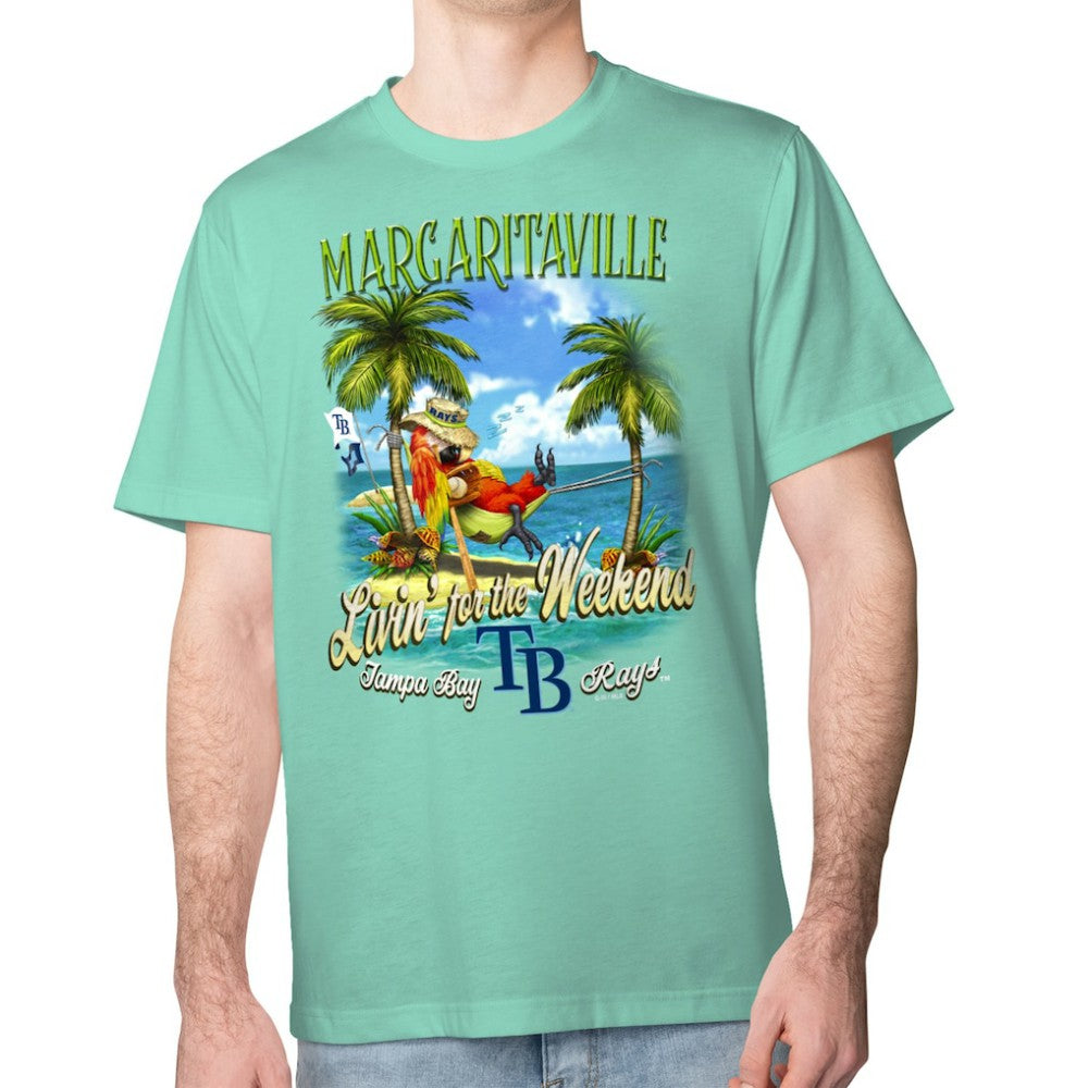 Tampa Bay Rays Margaritaville Livin' for the Weekend T-Shirt discount