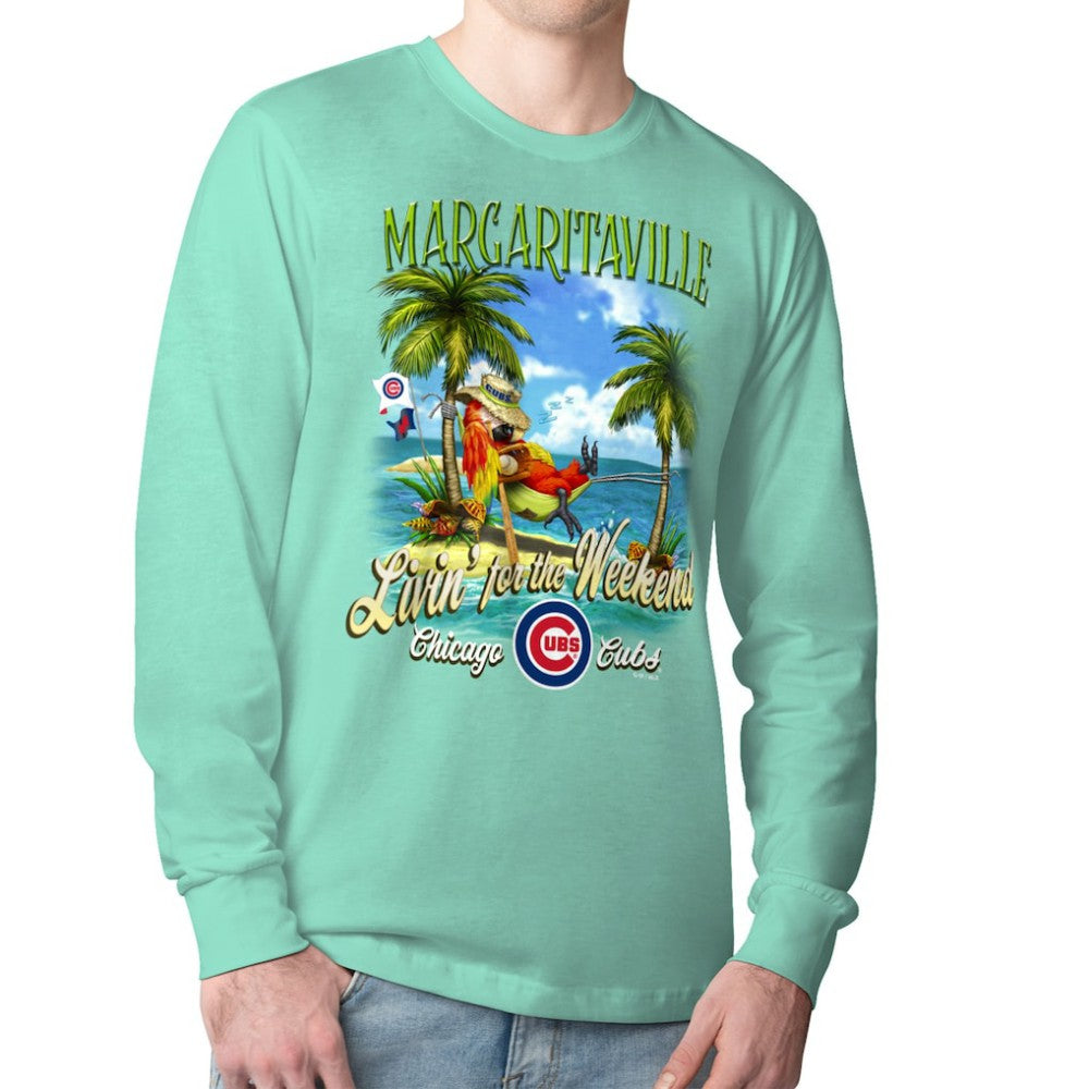 Chicago Cubs Margaritaville Livin' for the Weekend Long Sleeve T-Shirt Clearance
