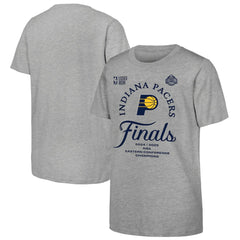 NBA - Indiana Pacers Youth Heather Gray 2025 Eastern Conference Champions Locker Room T-Shirt