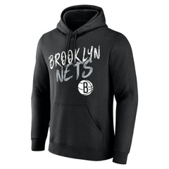 NBA - Brooklyn Nets Hustle Custom Pullover Hoodie - Black
