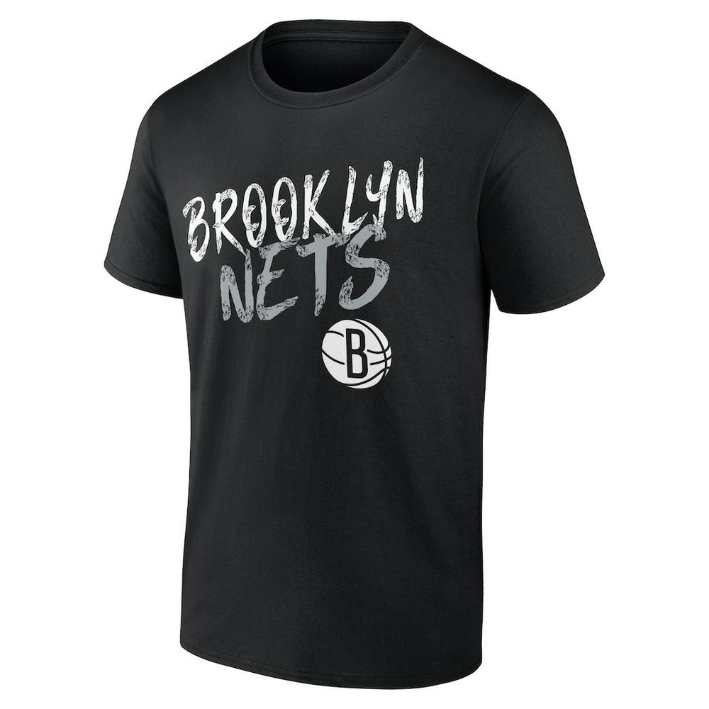 NBA - Brooklyn Nets Hustle Custom T-Shirt - Black