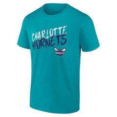 NBA - Charlotte Hornets Hustle Custom T-Shirt - Teal