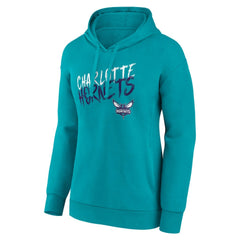 NBA - Charlotte Hornets Women's Hustle Custom Pullover Hoodie - Teal
