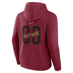 NBA - Cleveland Cavaliers Hustle Custom Pullover Hoodie - Wine
