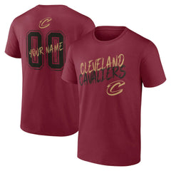 NBA - Cleveland Cavaliers Hustle Custom T-Shirt - Wine