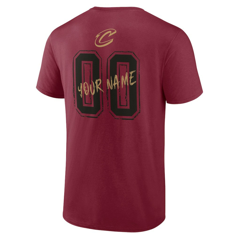 NBA - Cleveland Cavaliers Hustle Custom T-Shirt - Wine
