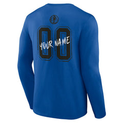 NBA - Dallas Mavericks Hustle Custom Long Sleeve T-Shirt - Blue