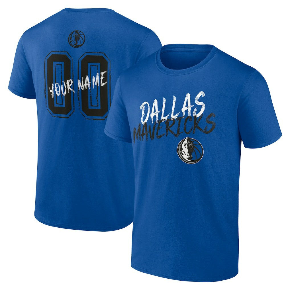 NBA - Dallas Mavericks Hustle Custom T-Shirt - Blue