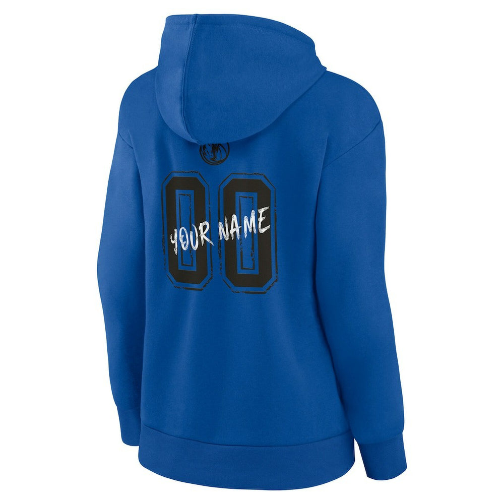 NBA - Dallas Mavericks Women's Hustle Custom Pullover Hoodie - Blue