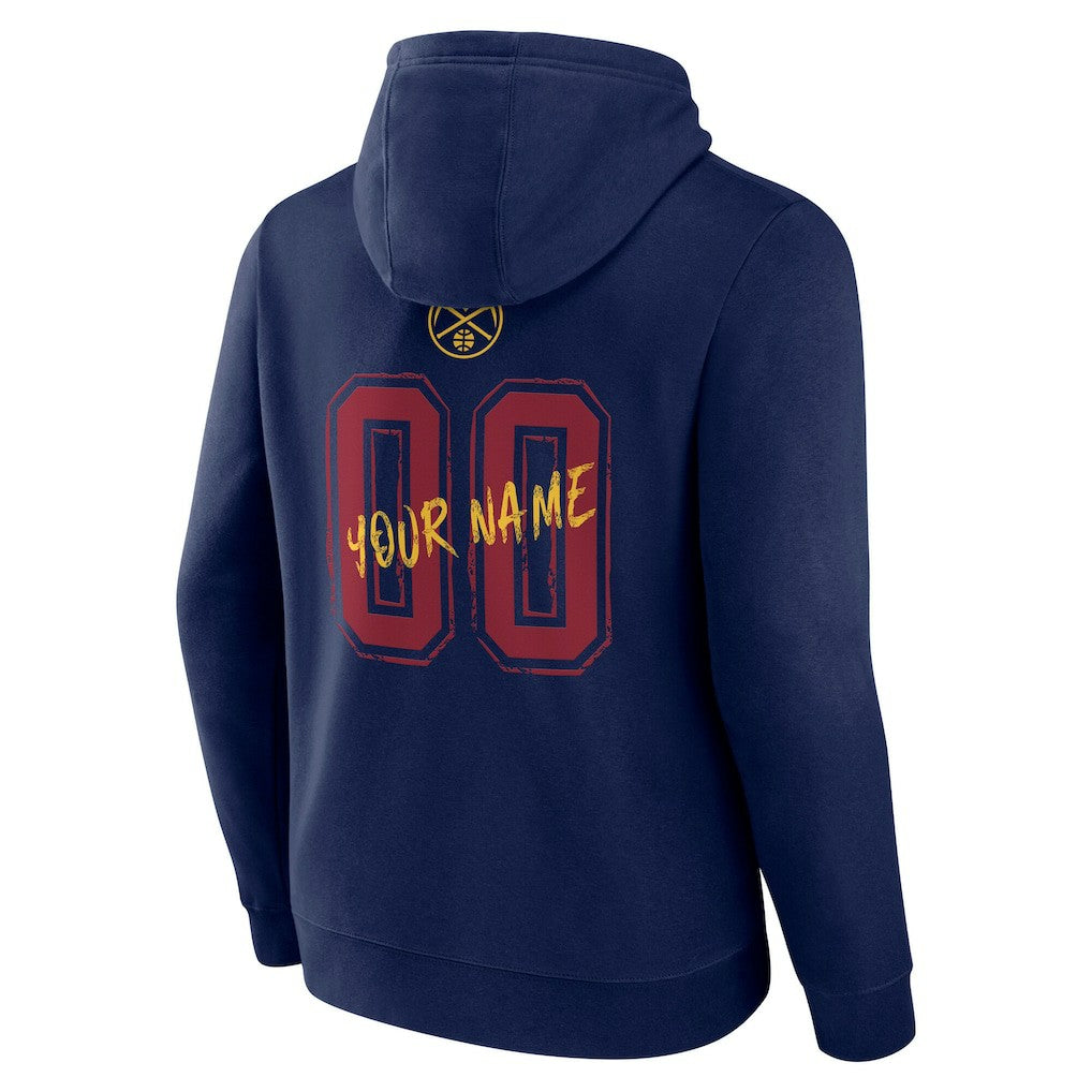 NBA - Denver Nuggets Hustle Custom Pullover Hoodie - Navy