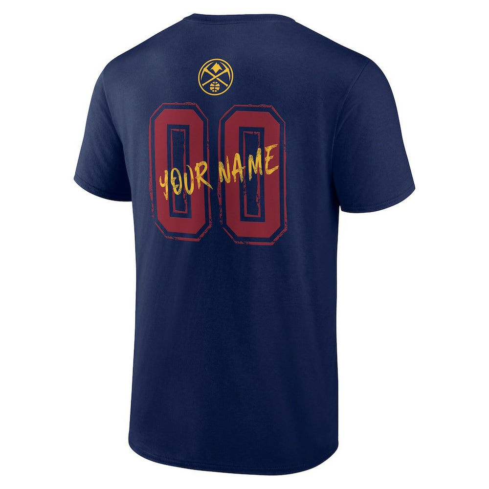 NBA - Denver Nuggets Hustle Custom T-Shirt - Navy