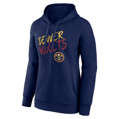 NBA - Denver Nuggets Women's Hustle Custom Pullover Hoodie - Navy