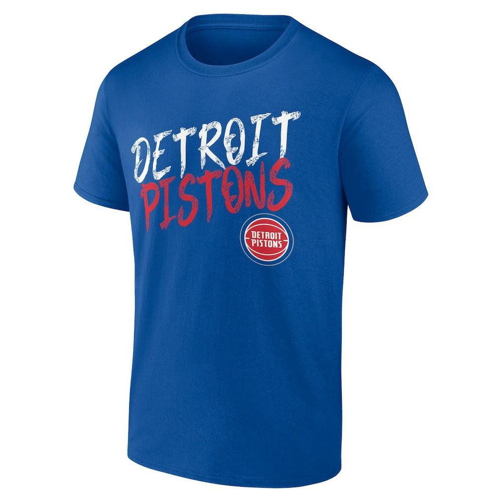 NBA - Detroit Pistons Hustle Custom T-Shirt - Blue