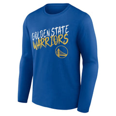 NBA - Golden State Warriors Hustle Custom Long Sleeve T-Shirt - Royal